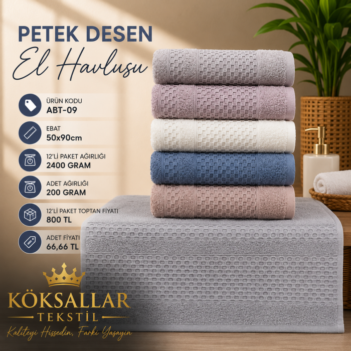 Petek Desen El Havlusu
