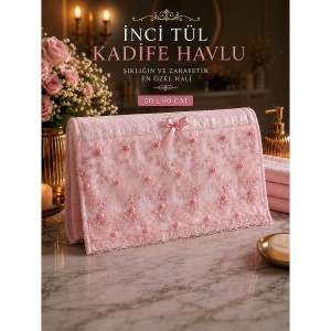 İnci Tül Kadife Havlu 12'li Paket