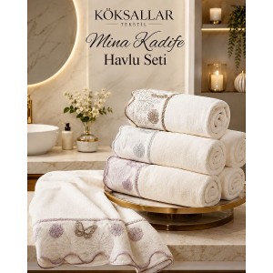 Mina Kadife Havlu 12'li Paket