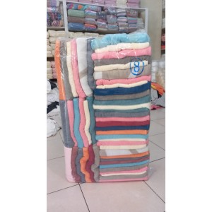DBH-08 Defolu Havlu Mavi Pembe Karışık Paket