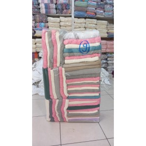 DBH-09 Defolu Havlu Pembe Krem Gri Paket