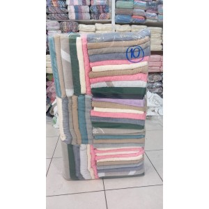 DBH-10 Defolu Havlu Yeşil Pembe Gri Paket