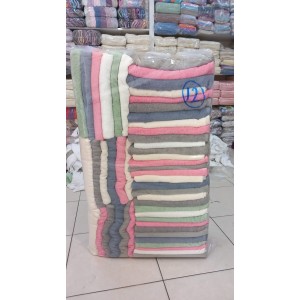 DBH-12 Defolu Havlu Mint Pembe Gri Paket