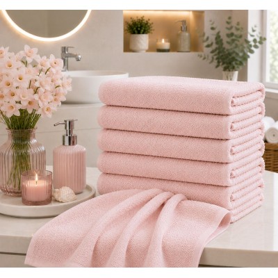 Nergis Açık Pembe El Havlusu 12'li Paket