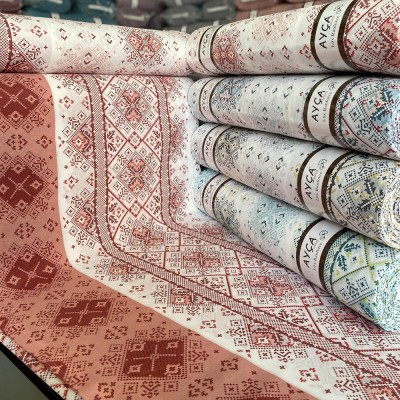 Toptan Kilim Motifli Nevresimlik Kumaş 240 cm