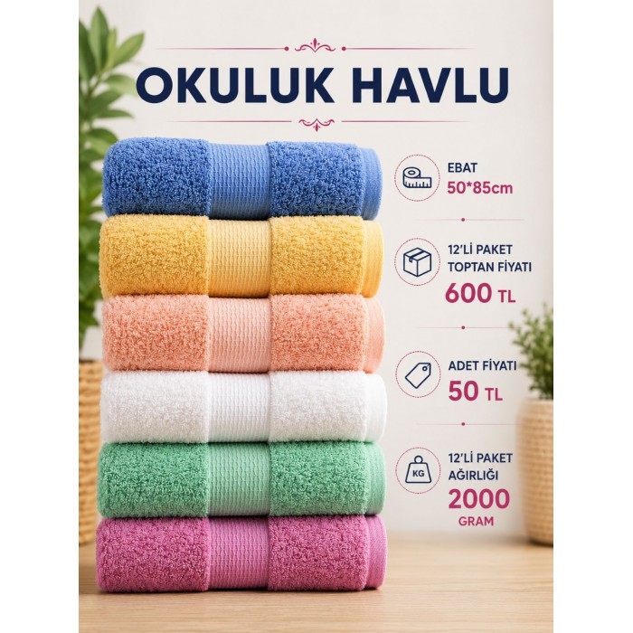 Okuluk Havlu 50x85