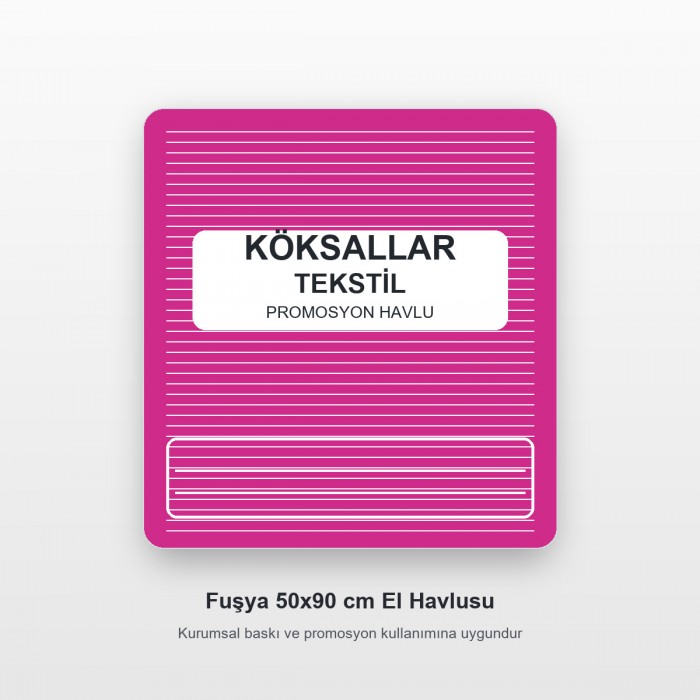 Köksallar Tekstil Fuşya Promosyon El Havlusu 50x90 cm