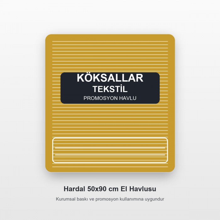 Köksallar Tekstil Hardal Promosyon El Havlusu 50x90 cm