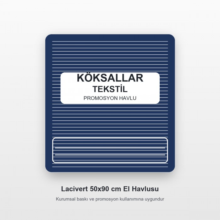 Köksallar Tekstil Lacivert Promosyon El Havlusu 50x90 cm