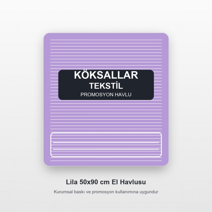 Köksallar Tekstil Lila Promosyon El Havlusu 50x90 cm