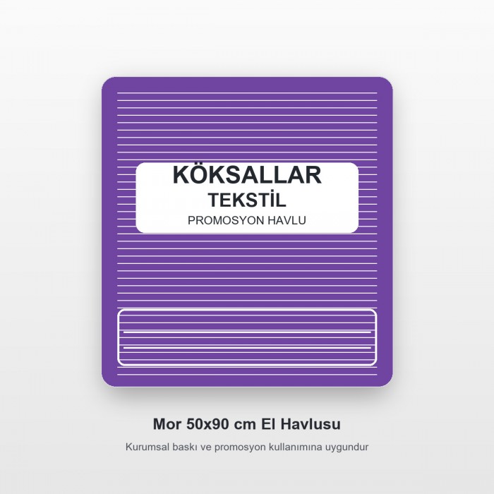 Köksallar Tekstil Mor Promosyon El Havlusu 50x90 cm