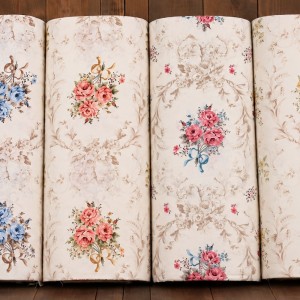 Kurdeleli Gül Buketi Desenli 57 Tel Ranforce Kumaş – 240 cm
