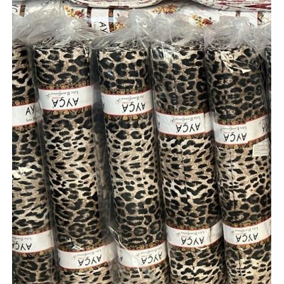 Leopar Desenli Toptan Ranforce Nevresim Kumaşı KT-18