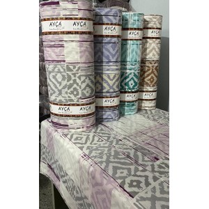 İkat Patchwork Desenli Toptan Ranforce Kumaş KT-44