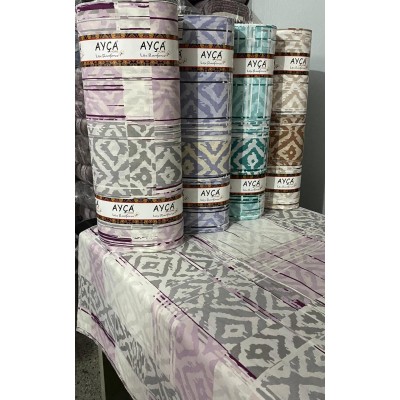 İkat Patchwork Desenli Toptan Ranforce Kumaş KT-44