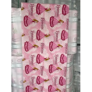 Pembe Prenses Figürlü Çocuk Ranforce Kumaş KT-57