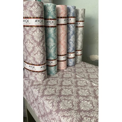 Klasik Damask Desenli Toptan Ranforce Kumaş KT-59