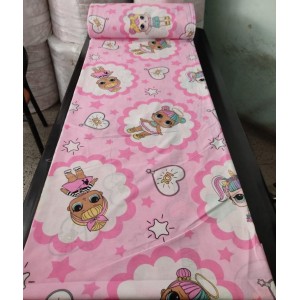 Pembe Bebek Figürlü Çocuk Ranforce Kumaş KT-60