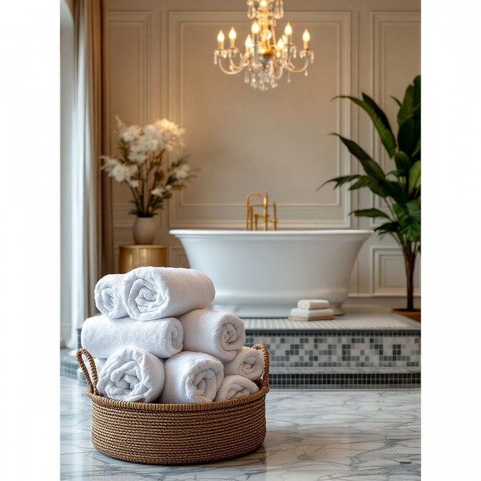 20/2 Ring Toptan Otel Yüz & El Havlusu 50x90 cm - Premium %100 Pamuk 250gram