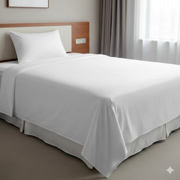 Hastane çarşafı Tek kişilik 200x240cm 59 tel pamuk polyester kumaş