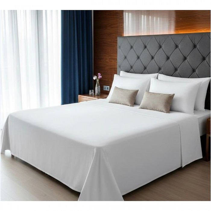 Çift kişilik Hastane çarşafı  240x240cm 59 tel pamuk polyester akfil kumaş