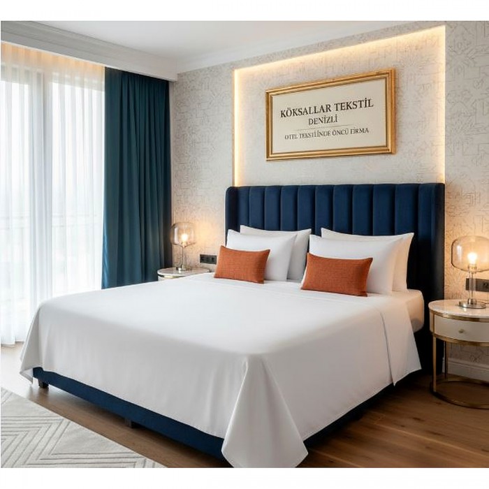 Hastane çarşafı Çift kişilik pamuk polyester 220x280cm 59 tel akfil kumaş