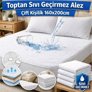 Toptan sıvı geçirmez alez çift kişilik 160x200cm