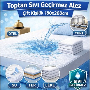 Toptan sıvı geçirmez alez çift kişilik 180x200cm