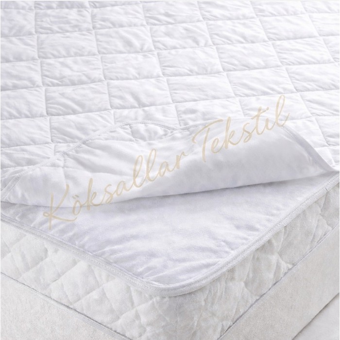 Sıvı Geçirmez Kapitone Alez 90x190 cm %100 Pamuk 57 Tel