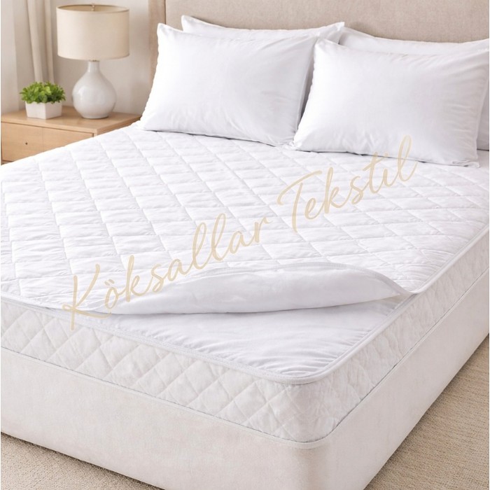 Sıvı Geçirmez Kapitone Alez 120x200 cm %100 Pamuk 57 Tel