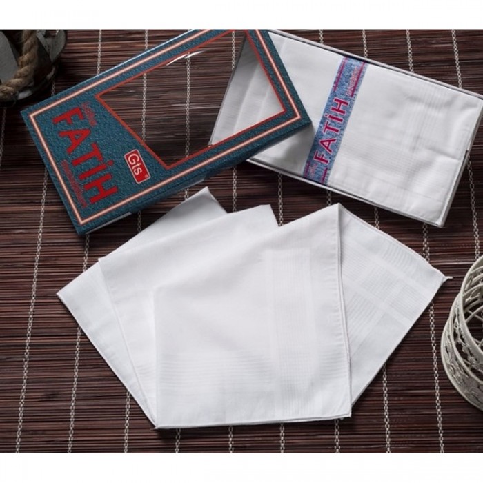 Fatih Jelatinli Erkek Mendili - 12'li Paket