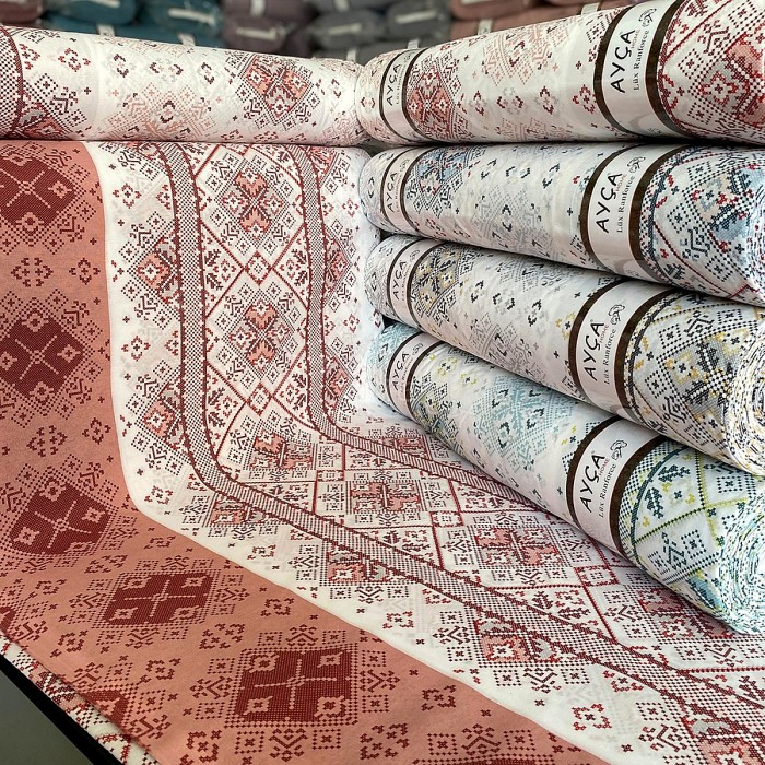 Toptan Kilim Motifli Nevresimlik Kumaş 240 cm