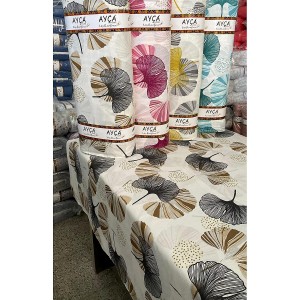 Ginkgo Yaprak Desenli Toptan Nevresimlik Kumaş KT-03