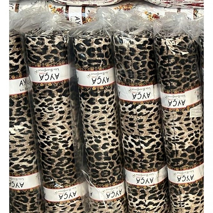 Leopar Desenli Toptan Ranforce Nevresim Kumaşı KT-18