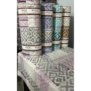 İkat Patchwork Desenli Toptan Ranforce Kumaş KT-44