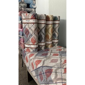 Paisley Yaprak Geometrik Toptan Ranforce Kumaş KT-81