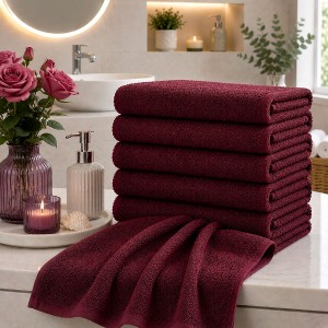 Gül Bordo El Havlusu 12'li Paket