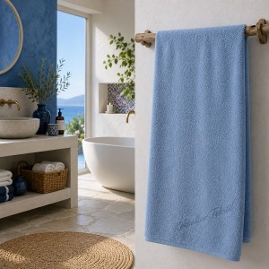 Banyo havlusu 70x140cm mavi