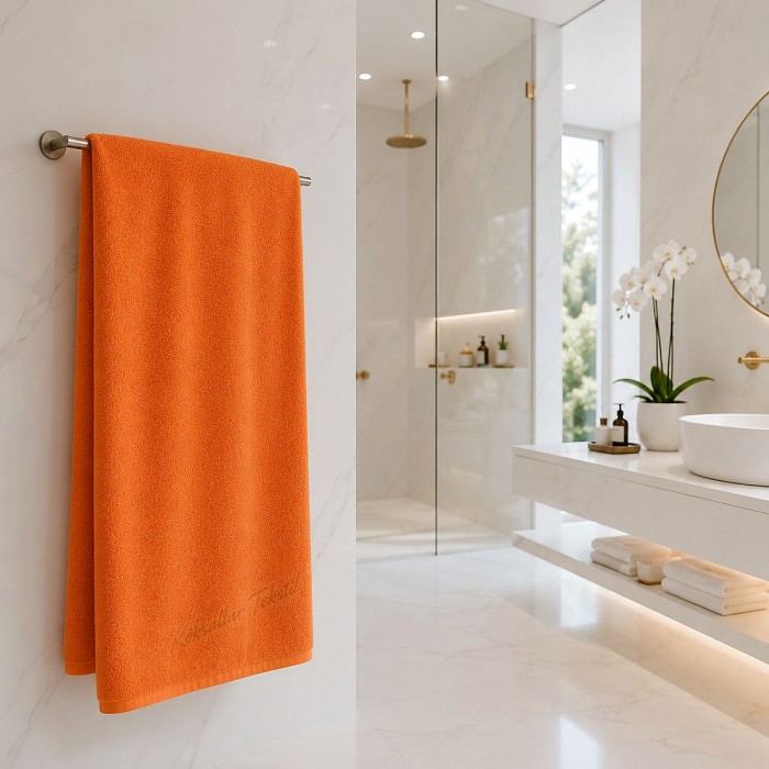 Banyo havlusu 70x140cm turuncu