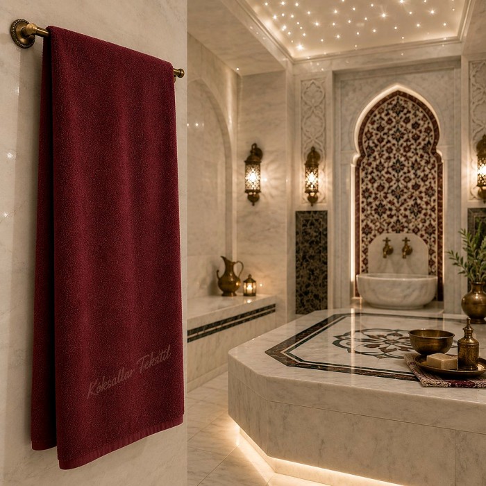 Banyo havlusu 70x140cm bordo
