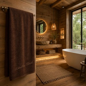 Banyo havlusu 70x140cm kahverengi