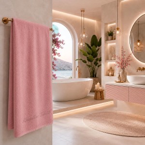 Banyo havlusu 70x140cm pembe
