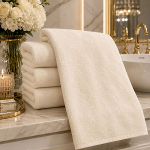 Banyo havlusu 90x150cm krem