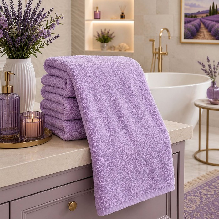Banyo havlusu 90x150cm lila