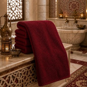 Banyo havlusu 90x150cm bordo
