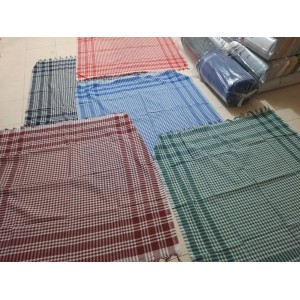 Sofra Bezi 170x170 Cok Renkli Kareli Set