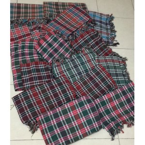 Toptan Sofra Bezi 200x200 Bordo Yesil Kareli Seri