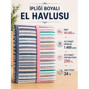 İpliği Boyalı Ucuz Havlu Toptan
