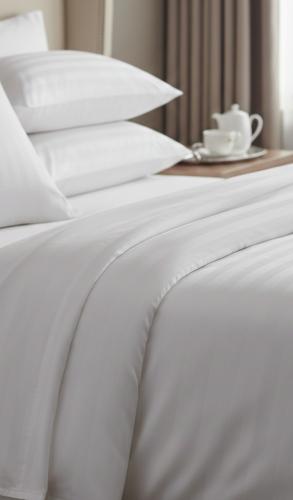 Otel çarşafı Tek kişilik 240x260cm 83 tel çizgili kumaş